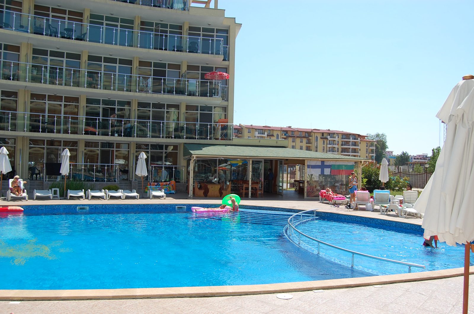The bar by the pool